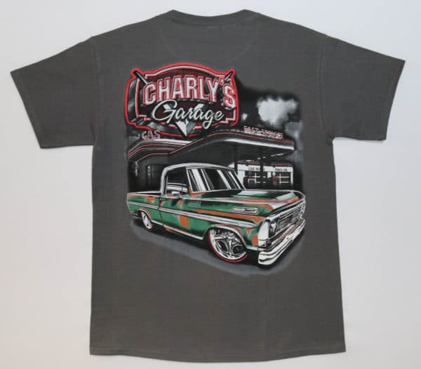 Charly's Garage - Gas Station - Grey - Back