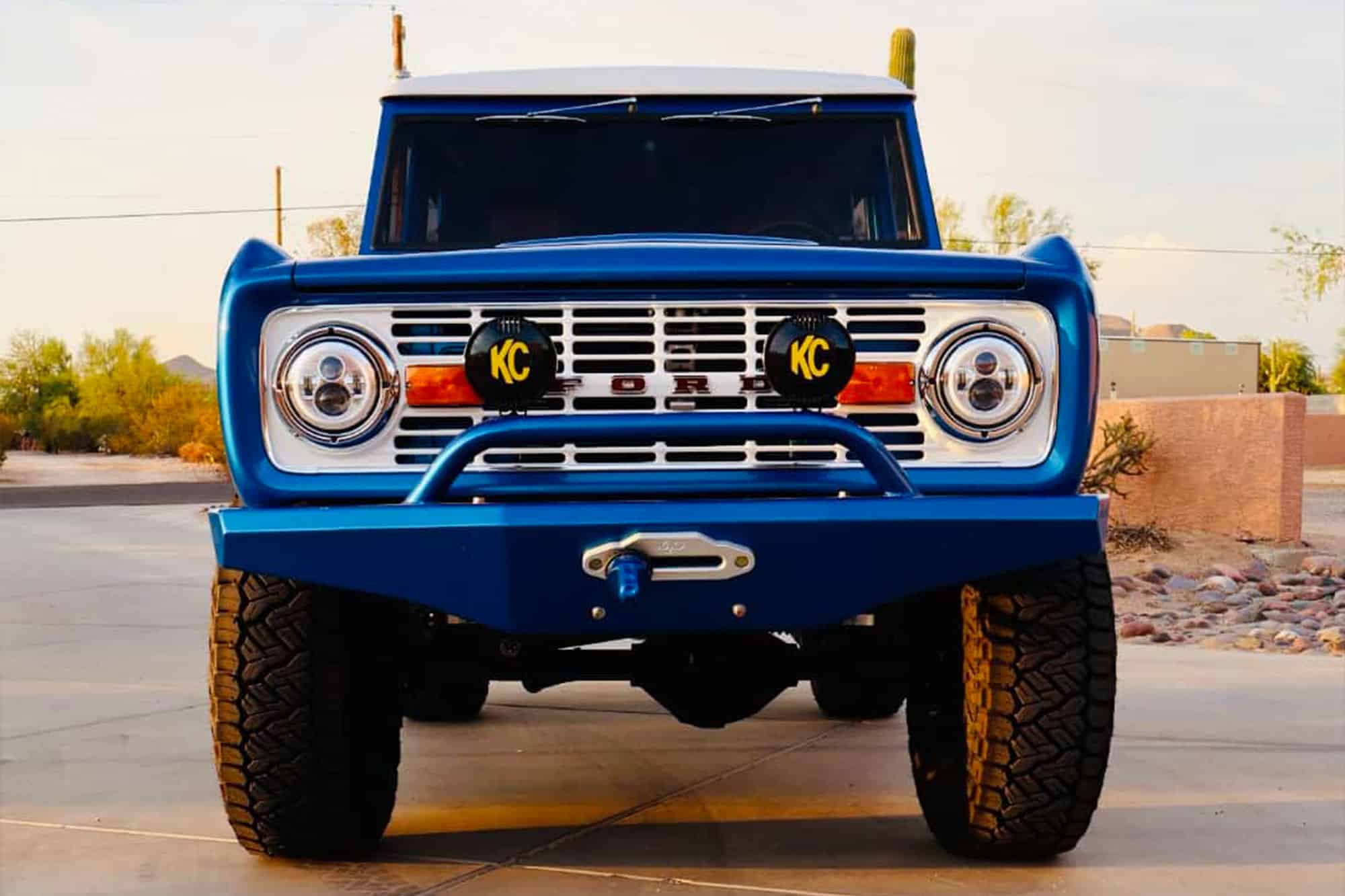 Blue Bronco Cropped