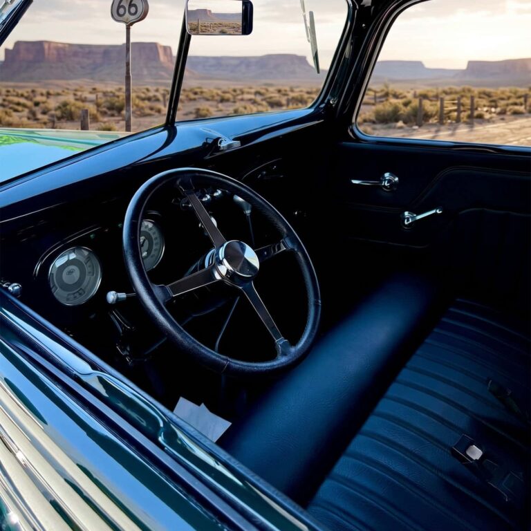 1937-Pickup interior view